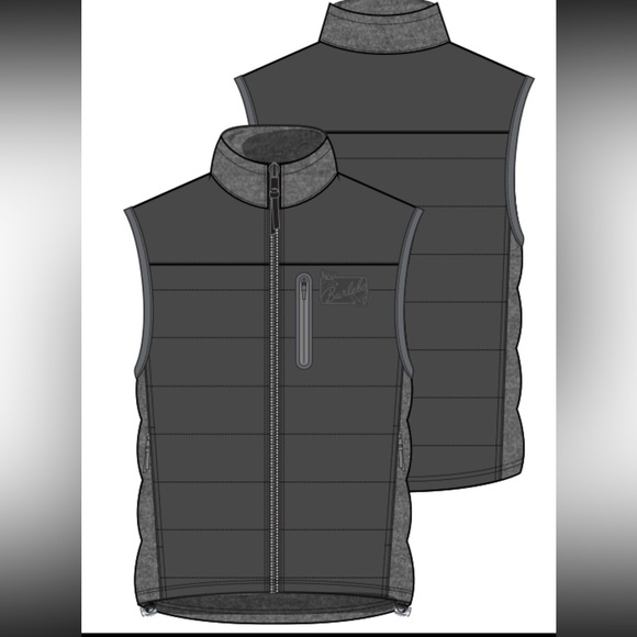 Performance Puffer Vest - Gun Metal Grey - Picture 3 of 3